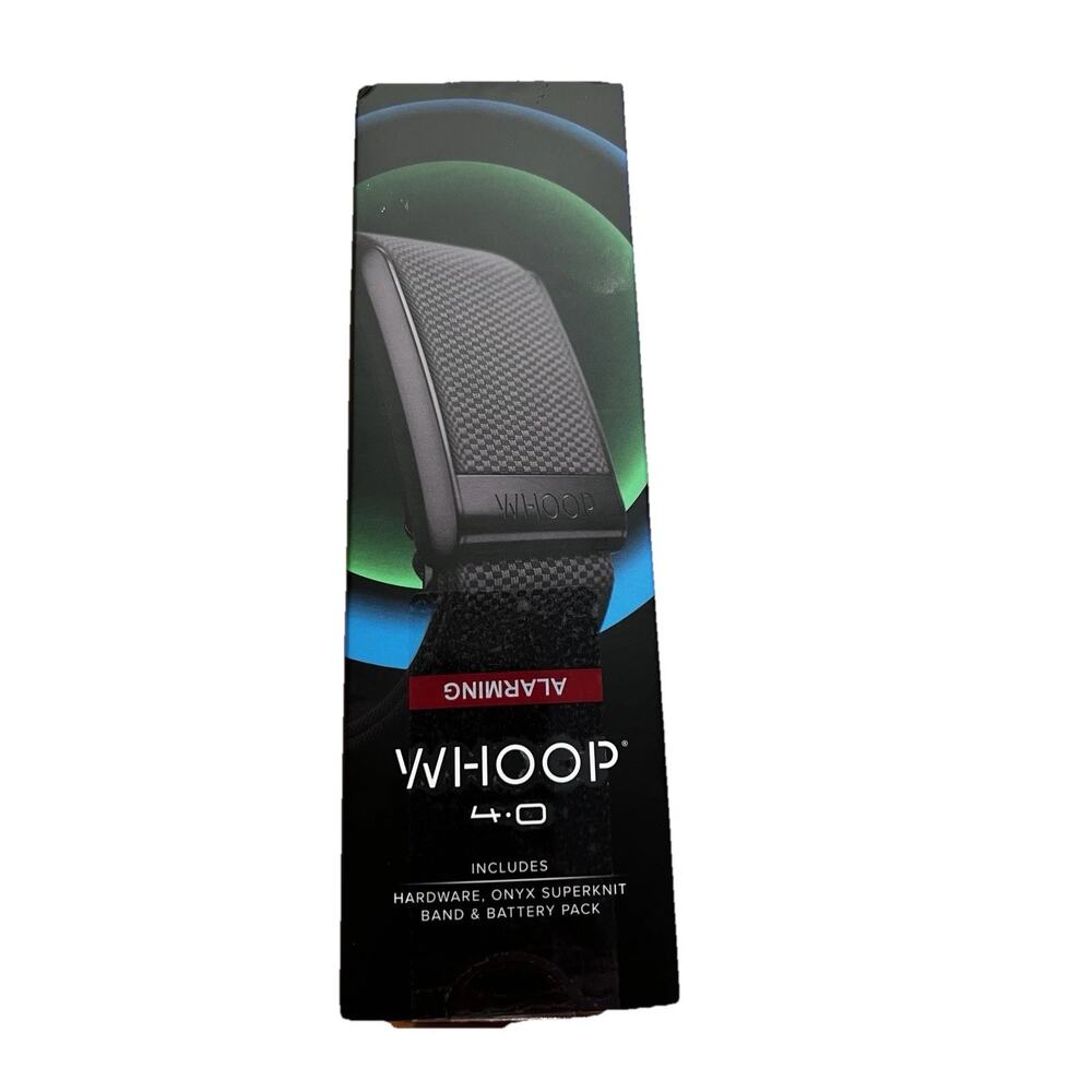 WHOOP 4.0 Wearable Health & Activity Band Onyx Superknit Band Battery Pack New